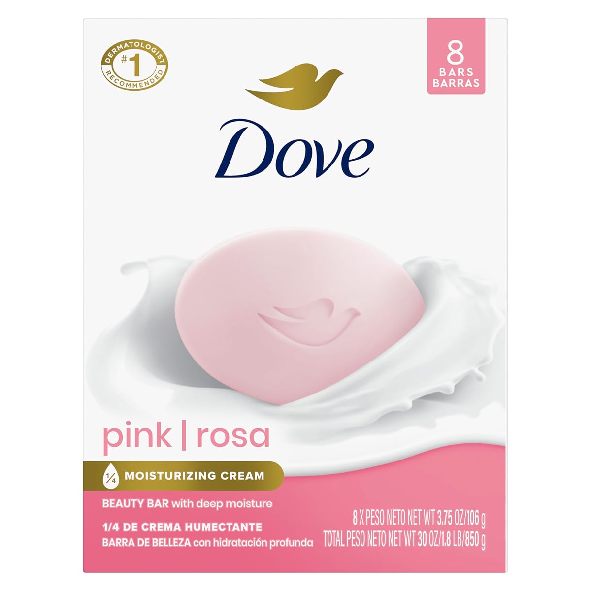 Dove Beauty Bar Soap Pink 16ct