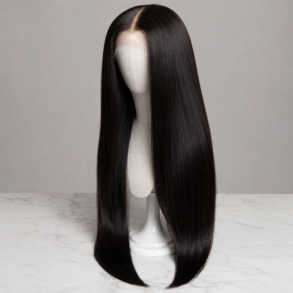 2x6 Kim K Vietnamese SDD Bone Straight Wig
